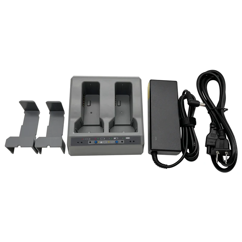 Imagem -06 - Carregador de Slot Duplo para Trimble R10 r8 s6 Sps985 Bateria Gps Estação Total Dois Slots Carregador de Baía Dupla ue us Plug Atualização