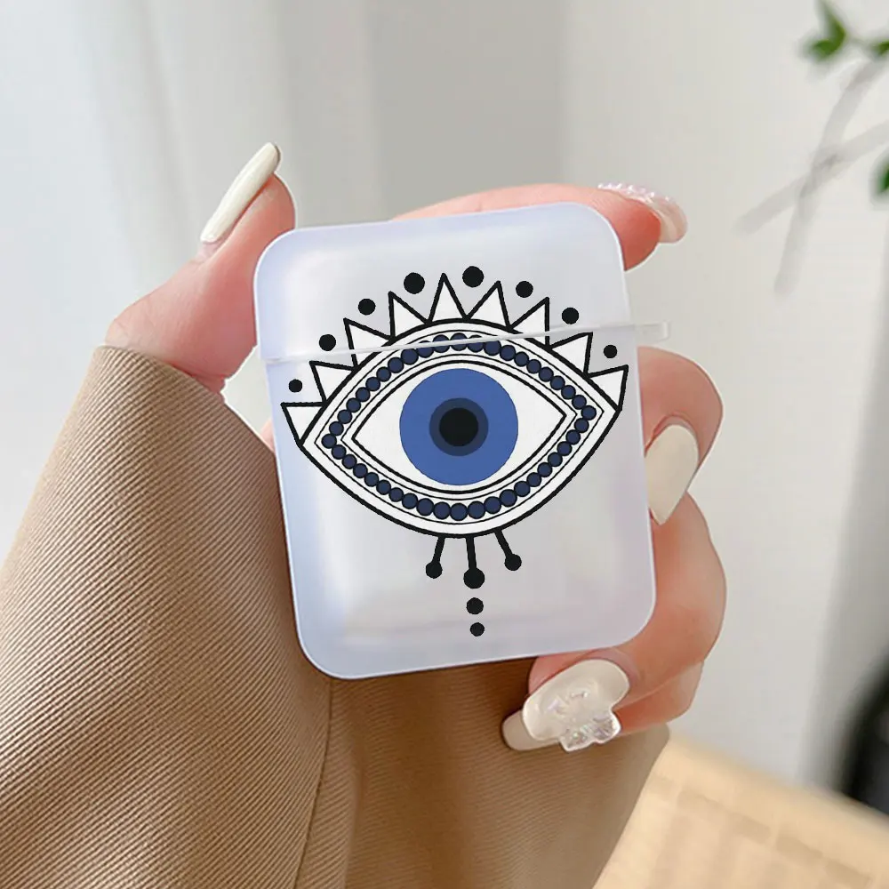 Lucky Eye Blue Evil Eye Print Kopfhörer hülle für Airpods 3 2 1 kabellose Kopfhörer schutzhülle für Air Pods Pro 2 Zubehör