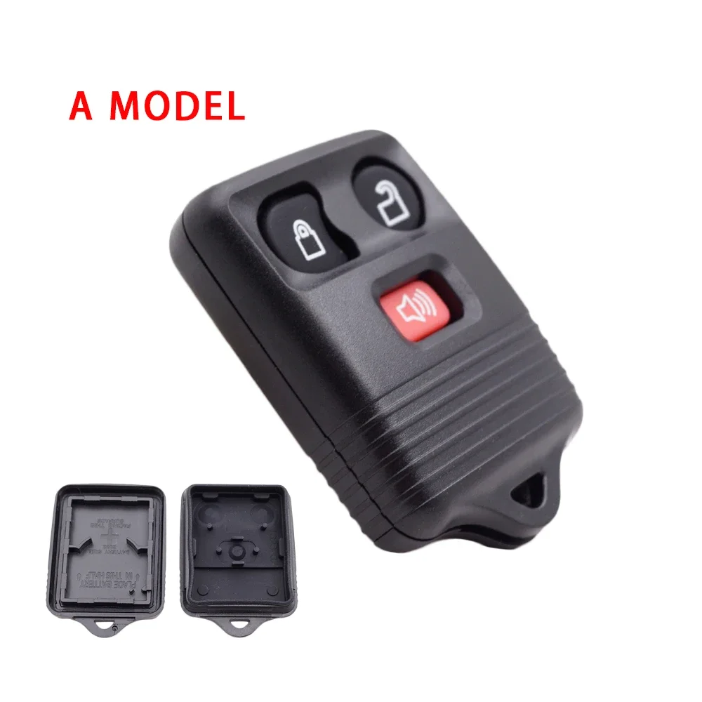 Xinyuexin New 3 Buttons Car Remote Key Shell Case Fob for Ford Escape Focus Exursion Explorer Mercury Keyless Entry Replacement