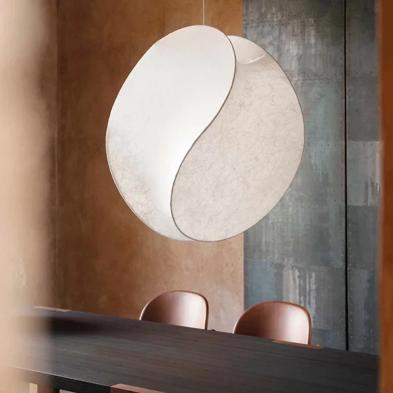 Japanese Wabi Sabi Silk Restaurant Pendant Living Room Creative Restaurant Kitchen LED Pendant Indoor Lighting Home Furnishings