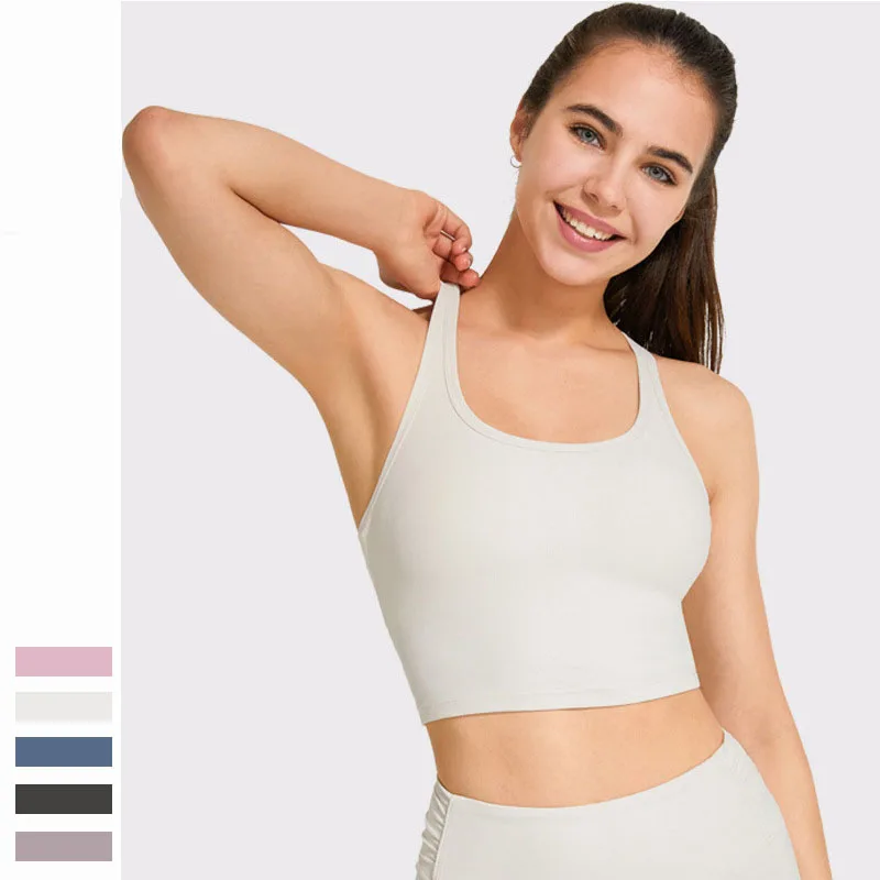 Soutien-gorge de yoga et de fitness pour femme, brassière de sport et de course, nouvelle collection