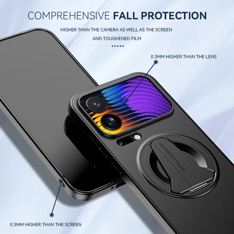 肌触りの良いインビジブルブラケット磁気ケース Xiaomi 17 Pro Max Mi 17 Pro Mi 17 メタリック塗装 ワイヤレス充電対応ケース フンダ