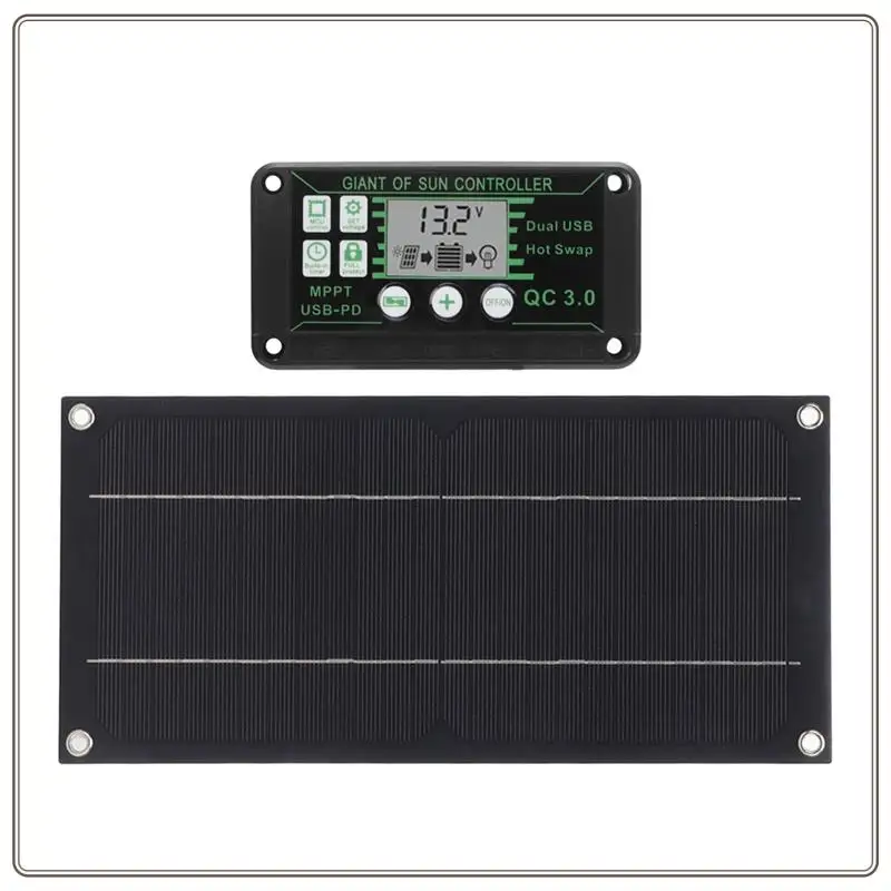 Reliable-600W Solar Panel Kit With 100A Charge Controller Solar Charging For Outdoor RV Camping Boat Trailer System,600W Solar P