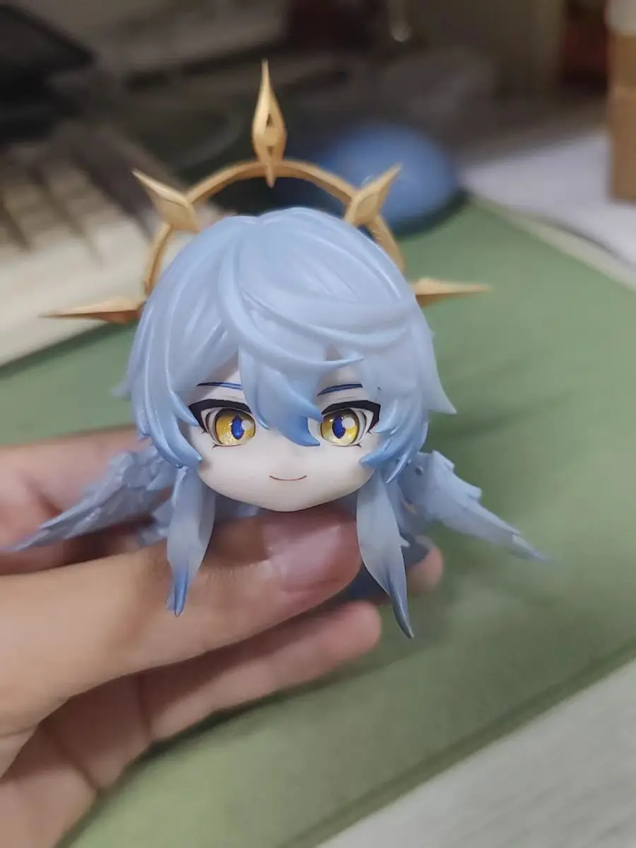 Sunday Robin Ob11 Faceplate Colored Hair Game Ob22 1/12 BJD GSC Wig Handmade Customized Cosplay DIY Doll  Accessories