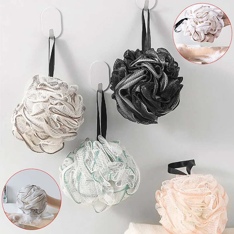 대형 목욕 볼 리치 버블 목욕 타올, 바디 클리닝 메쉬, 샤워 워시 스폰지, 욕실 액세서리, 1 PC