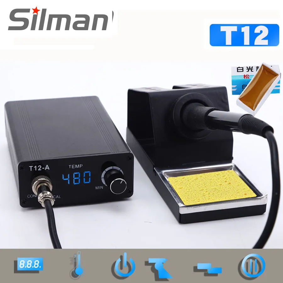 

Quick Heating OLED T12 Soldering Station Electronic Welding Iron Digital Soldering Iron Portable Electronics Repair Tool Set