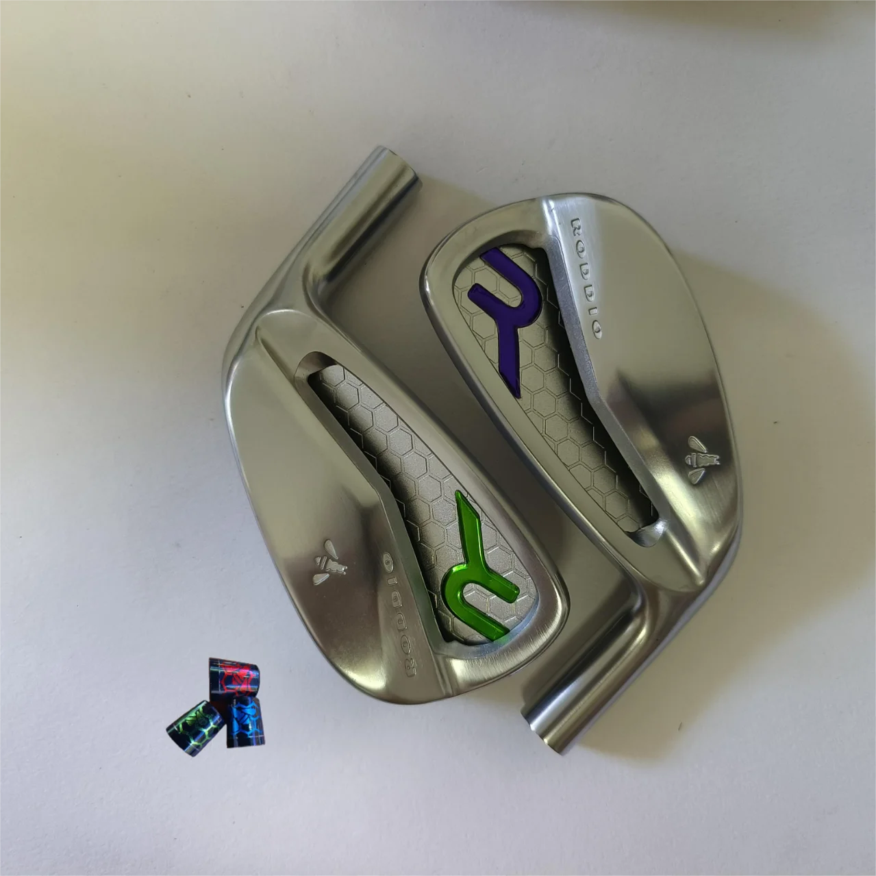 JUNYUE Golf Set PC Forged Silver Club Head Colorfull  Logo Edition,Set of 5-P, Six in Total