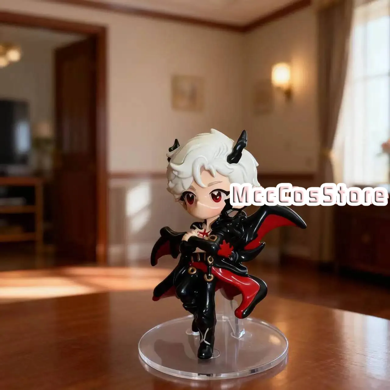 10Cm Love And Deepspace Dragon Sylus Q-Version Figurine Anime Desktop Ornament Room Decor Little Statue Acg Girl Birthday Gift X view 3