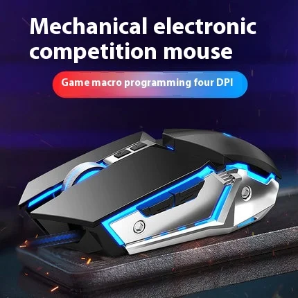 Xinmeng Mamba Snake Wired Gaming Mouse Mechanical E-Sports Internet Cafe Usb Laptop Desktop Computer Office 2000 Dpi Mouse