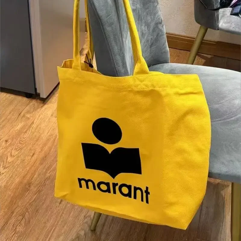 2026 Marant Neue Designer-Style Koreanische Marina Canvas-Tasche mit Strass-Verzierung, Lässige Einkaufstasche, Tragetasche, Schultertasche – Detail 9