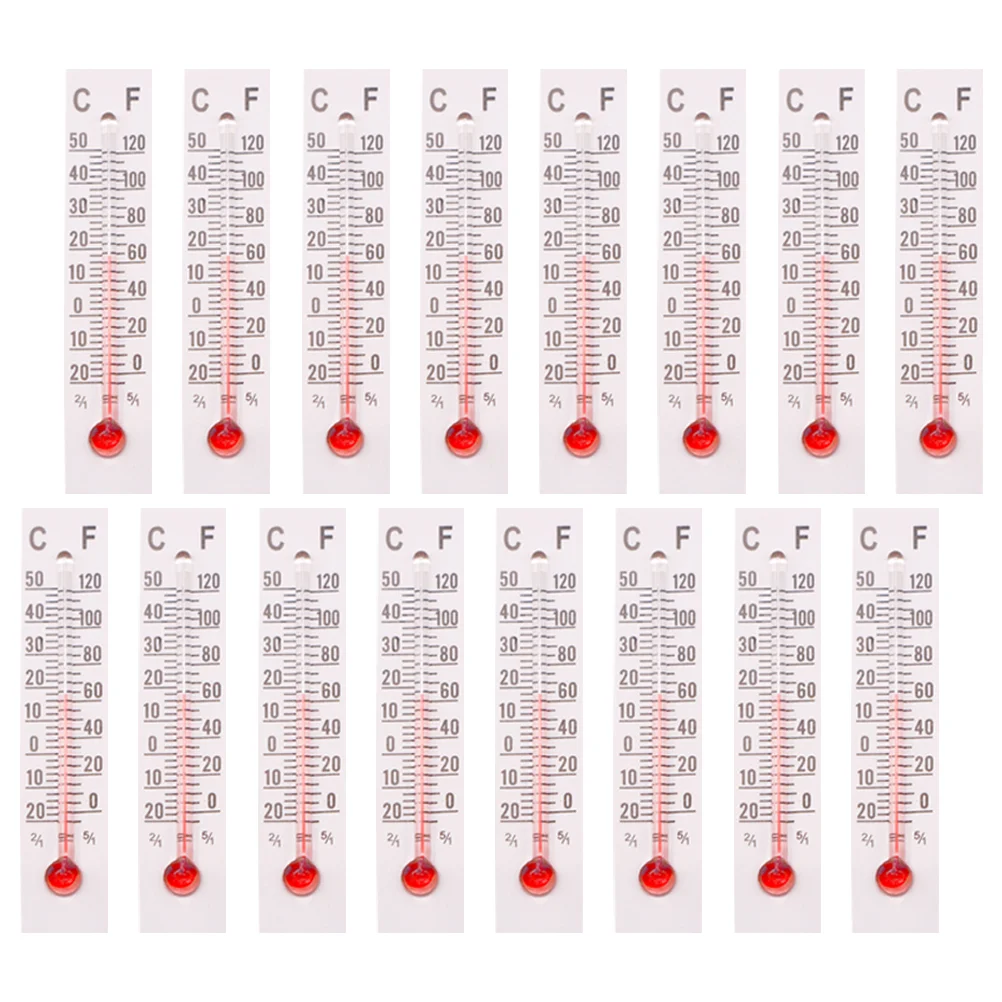 25 Pcs Dollhouse Thermometer Miniature Toys Small Temperature Gauge Ornament Decorations Model Paper