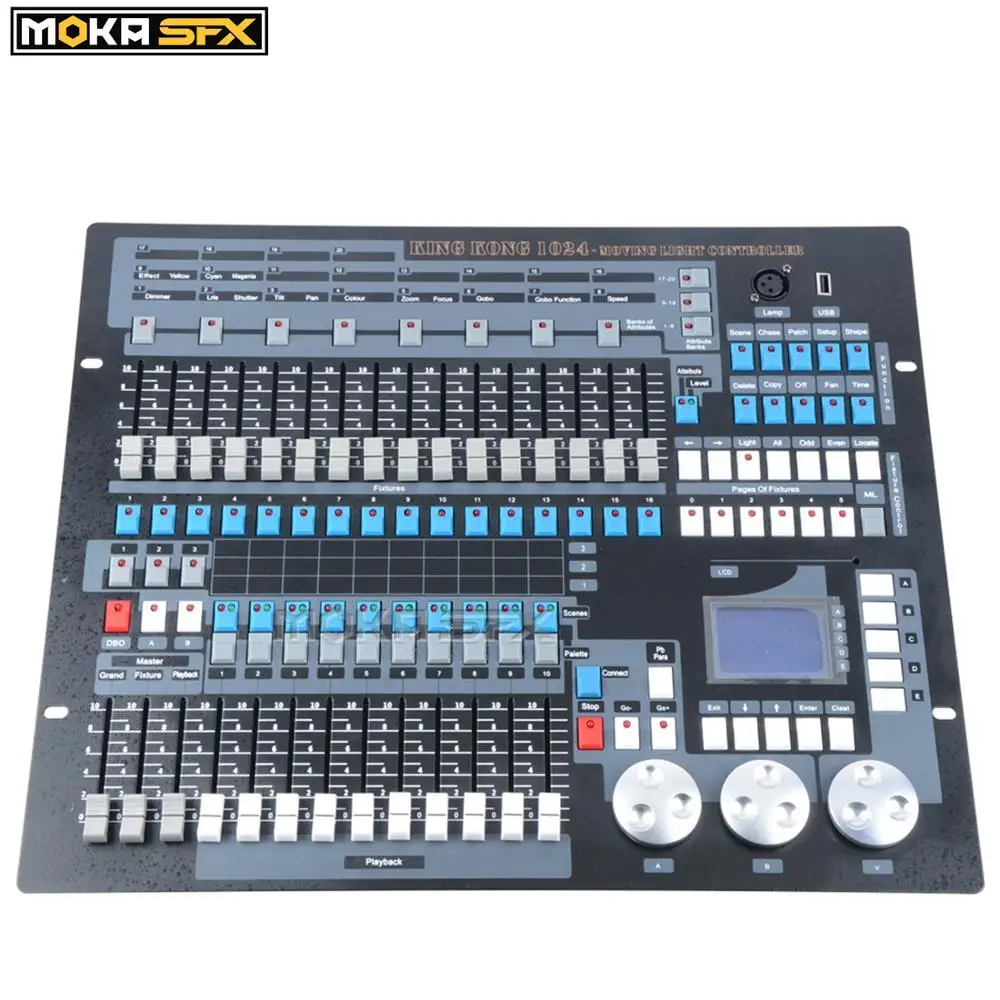 Moka sfx 1024 dmx controlador de iluminação palco equipamento dj dmx console para festa discoteca led par cabeça em movimento controlador luz laser