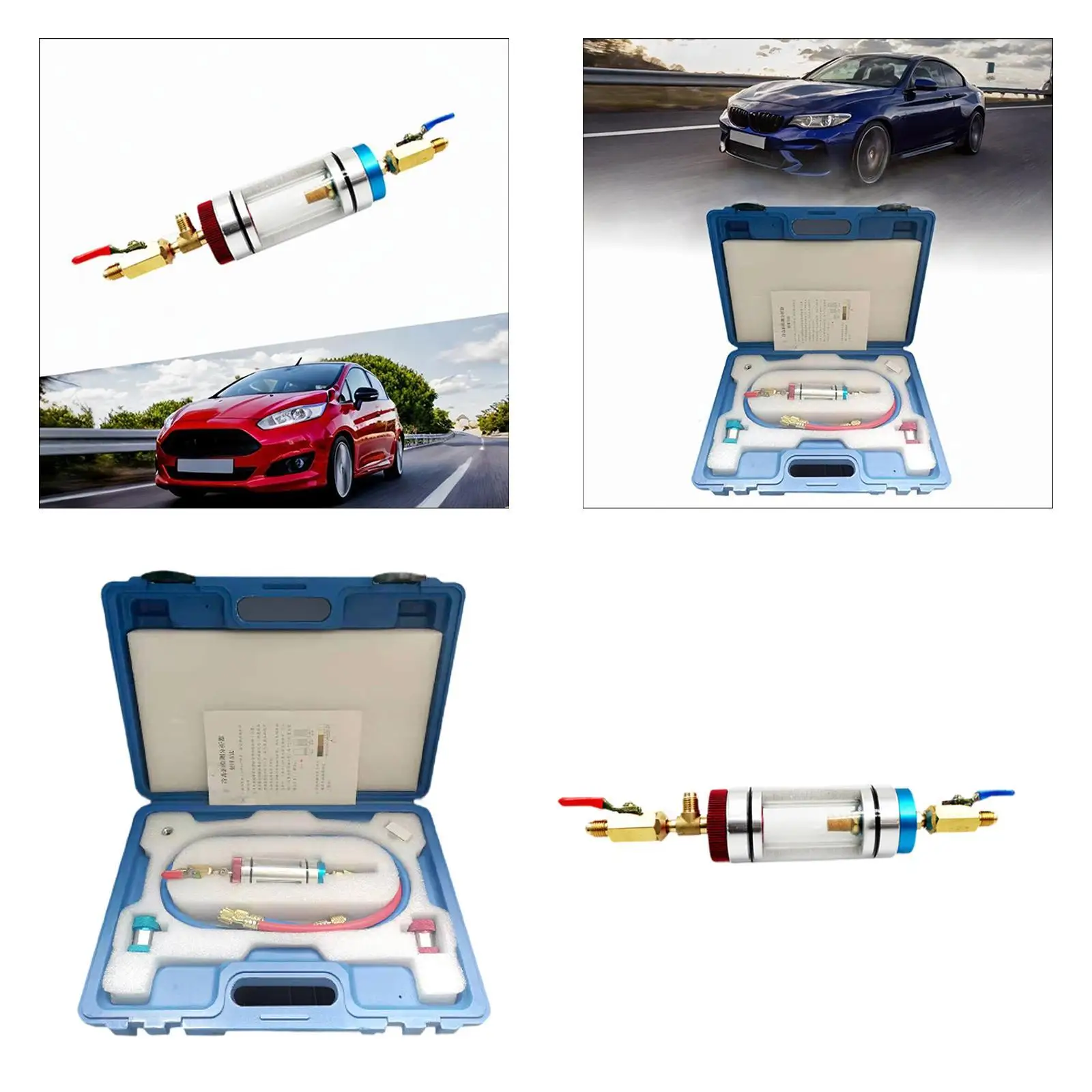 Car Air Conditioning Oil Filler Practical Multiuse Easy to Use Auto Maintenance Tool for Assembly Parts Vehicle Fittings