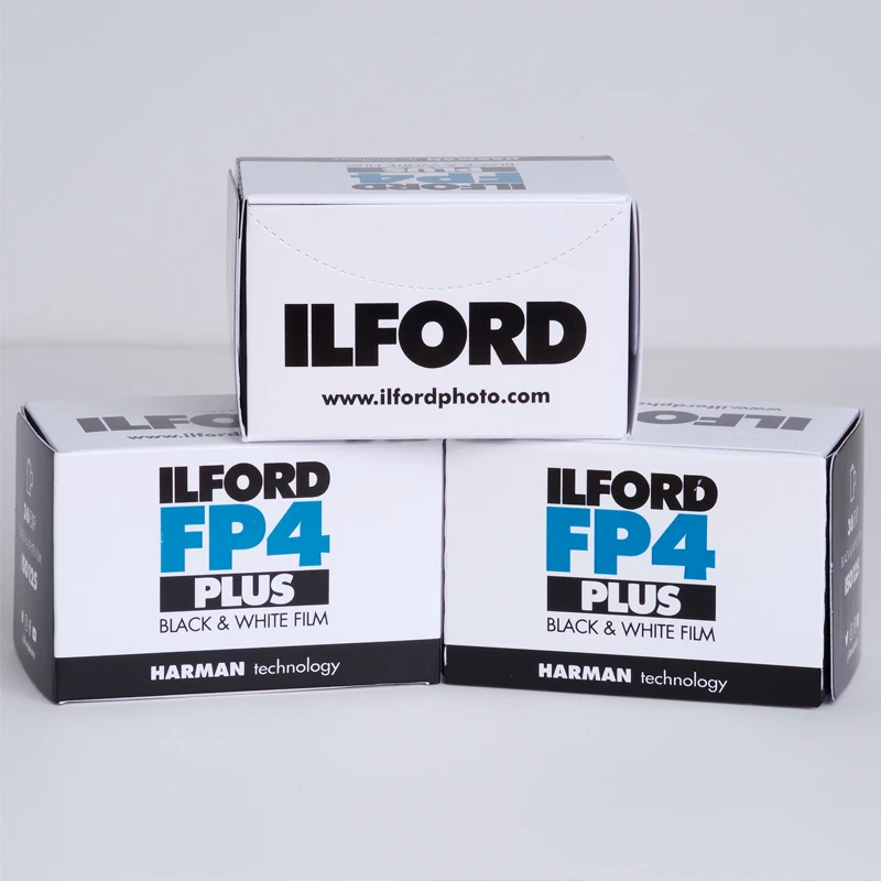 Imagem -03 - Filme Fotográfico Preto e Branco Mídia Imprimível Original do Reino Unido Ilford Fp4 135 Rolo Rolos Rolos Rolos 10 Rolos