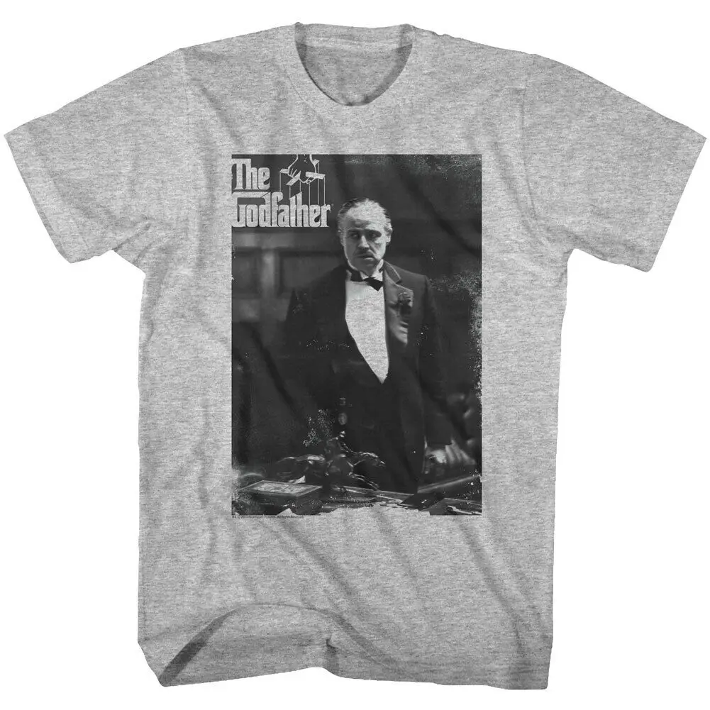 

The Godfather Movie Logo Don Vito Black & Gray Boxed Photo Men's T Shirt