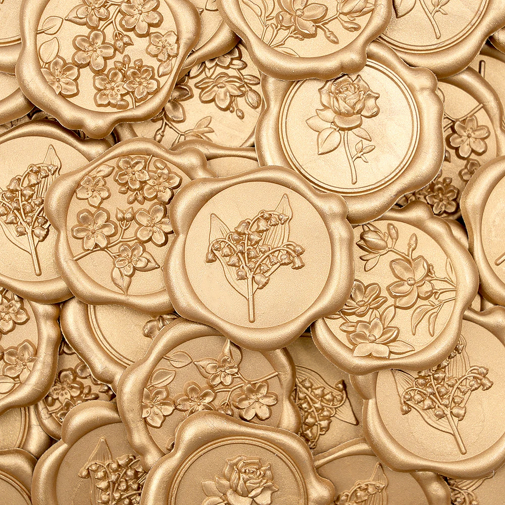 40 Buah Stiker Segel Lilin Bun - Wax Seal Stamp Set ulasan dan harga