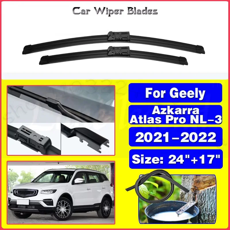 

For Geely Azkarra 2021 2022 Atlas Pro NL-3 Front Windscreen Windshield Accessories Wiper Blade Brushes Cutter Silent upgrade