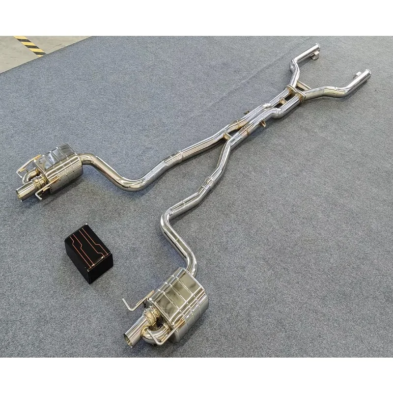 Exhaust System for Mercedes C63 C43 Glc43 Amg 3.0t Ss304 With Valve Muffler Remote Control