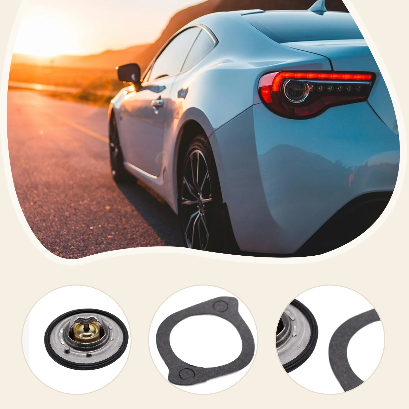 

Комплект прокладок термостата охлаждающей жидкости двигателя для Mazda MK2 MK2.5