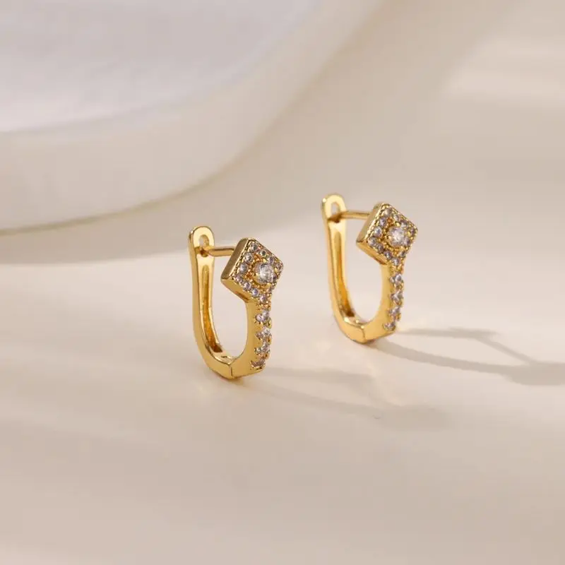 Envío Gratis, pendiente de aro de serpiente de circonia cúbica para mujer, pendiente Piercing de acero inoxidable, nueva joyería de boda de moda 2025