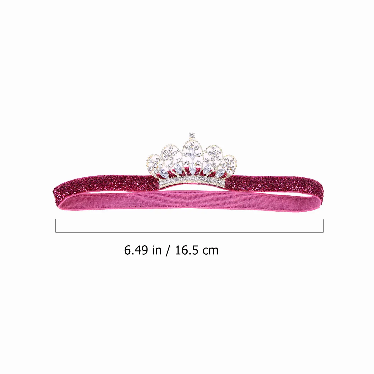 

Rhinestone Crown Hairband Baby Headgear Small Tiara Elastic Comfortable Costume Prop Birthday Photography Accessories Hair Tools