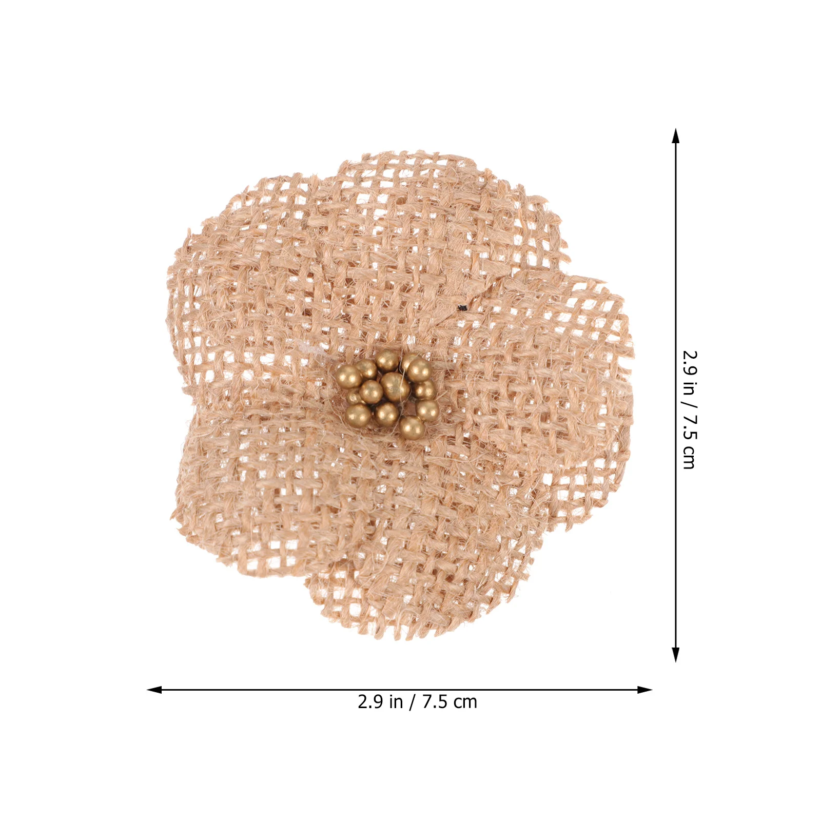 

30Pcs Wedding Party Decoration Linen Flower Bow Accessories Creative DIY Linen Accessories for Craft Projects DIY Flower Decor