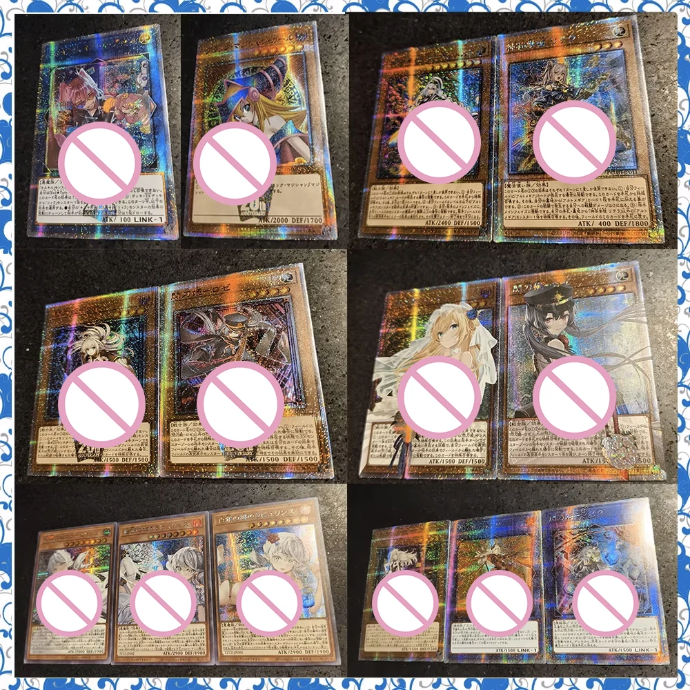 

Anime Yu-Gi-Oh DIY ACG Christmas Birthday Gifts Black Magician Labrynth Tabletop Contest Toys Premium Flash Collectible Card