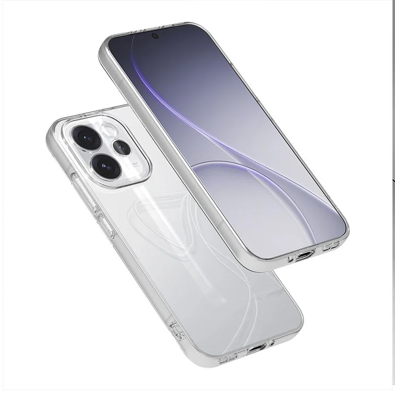 حافظة لهاتف OPPO Reno 15 حافظة رفيعة للغاية وشفافة من البولي يوريثان الحراري غطاء خلفي ناعم لهاتف OPPO Reno 15 Pro حافظة شفافة Reno15 ممتص للصدمات