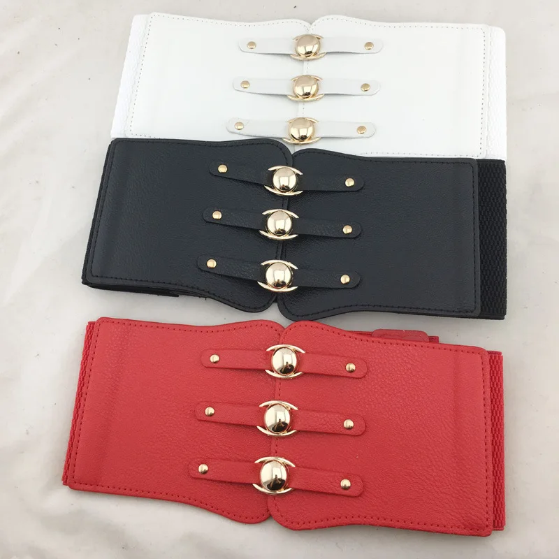 Elastic Wide Corset Belts for Women Waist Plus Size Belt Female Dress Waistband Big Stretch Cummerbunds Clothes Accessory