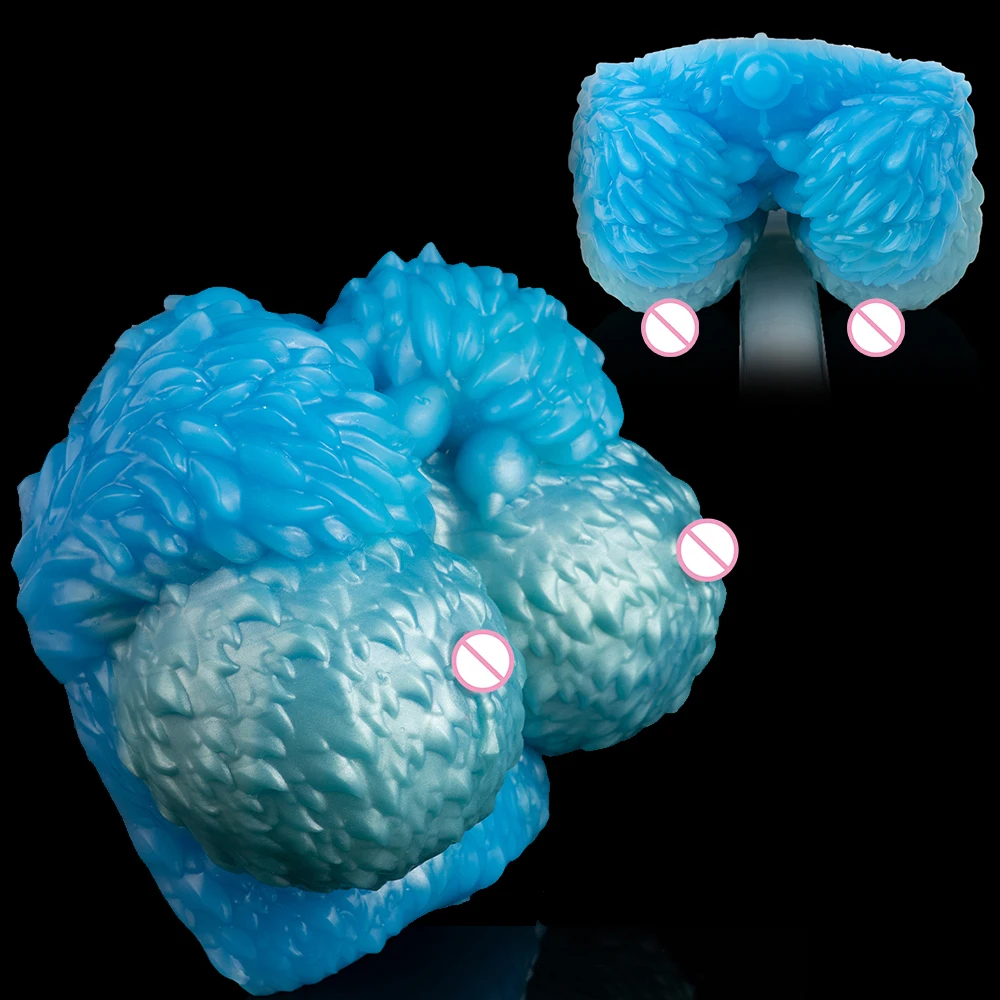 NNSX Blue Realistic Big Boobs Sex Toy for Men Soft Silicone Pussy Breast Male Masturbator Device Adult Sex Toys Sex Shop 18+