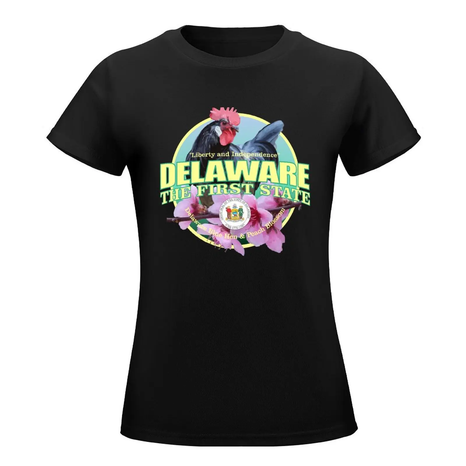 Delaware (state bird & flower) T-Shirt female summer tops t shirt Women