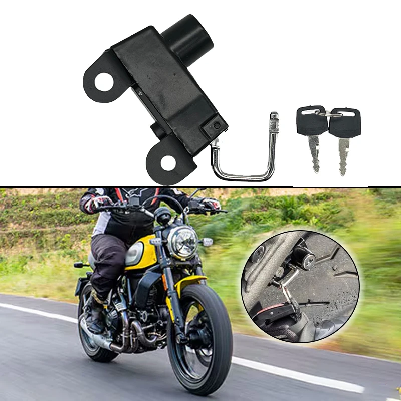 New Motorcycle Helmet Lock Anti-theft Security Mount Hook For Ducati Scrambler800 Scrambler 800