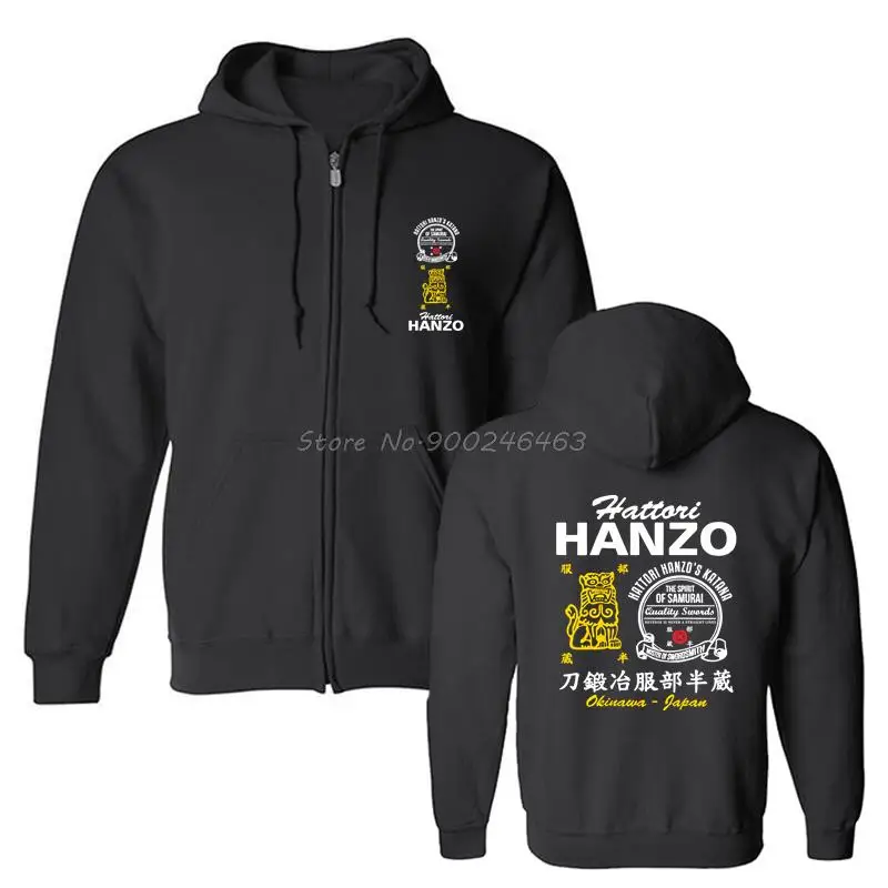 Kill Bill Hattori Hanzo Ninja Samurai Katana Swordsmith Japanese Hoodie Men Fleece Hoodies Hooded Sweatshirt Harajuku Streetwear