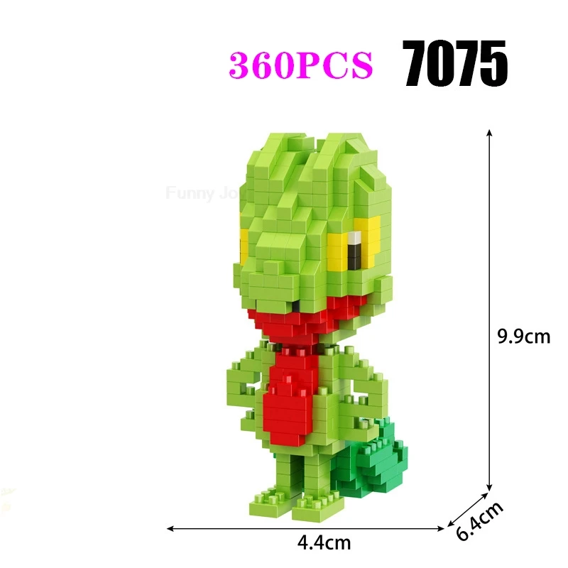 Lustige Pokemon-Bausteine Anime Picachu Charizard Puppe Blastoise Bulbasaur Gengar Pokémon-Bausteine Spielzeug als Geschenk für Kinder