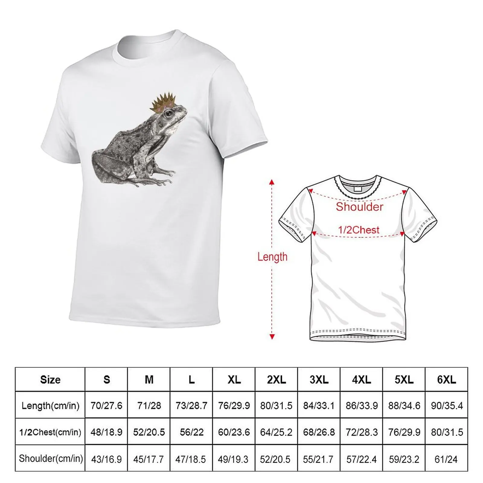 The Frog Prince T-Shirt t shirts for man cotton funny man t shirts for men T-Shirt