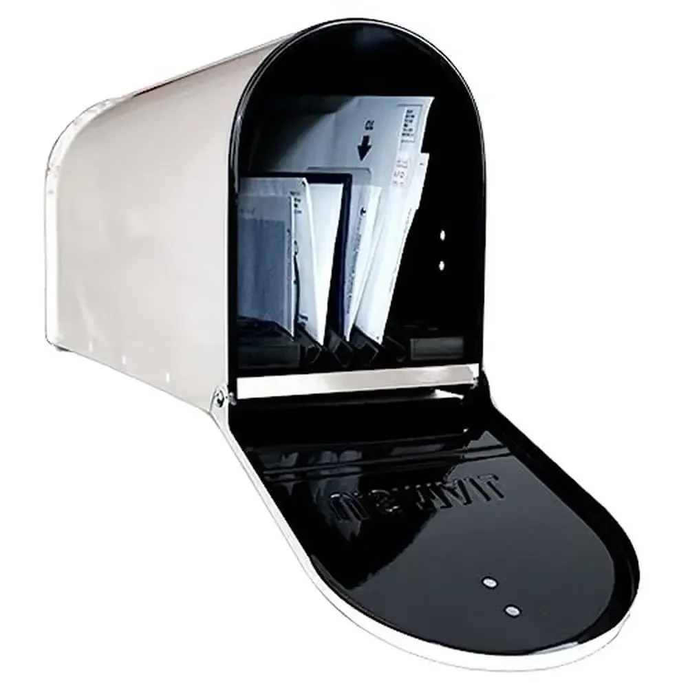 

Outdoor Galvanized Steel Mailbox with Weatherproof Insert and Secure Locking Design