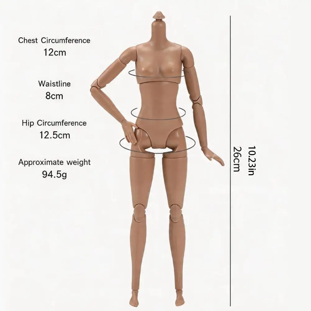 Corpo de Boneca Articulada de Yoga Escala 1/6 com 22 Articulações, Corpo de Figura de Ação Feminina, Peças de Modelo de Boneca BJD Supermodelo Articulada com Múltiplas Articulações