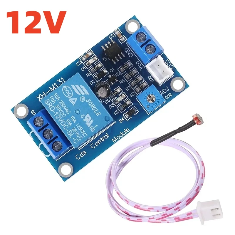 DC 12V 10A XH-M131 Light Control Switch Photoresistor Relay Module Detection Sensor brightness Automatic Control Module