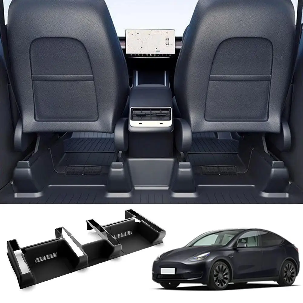 

For Tesla Model Y Juniper 2025 TPE Under Seat Corner Guard Seat Slide Rails Protector Cover Anti-Kick Decor Flocking Accessories