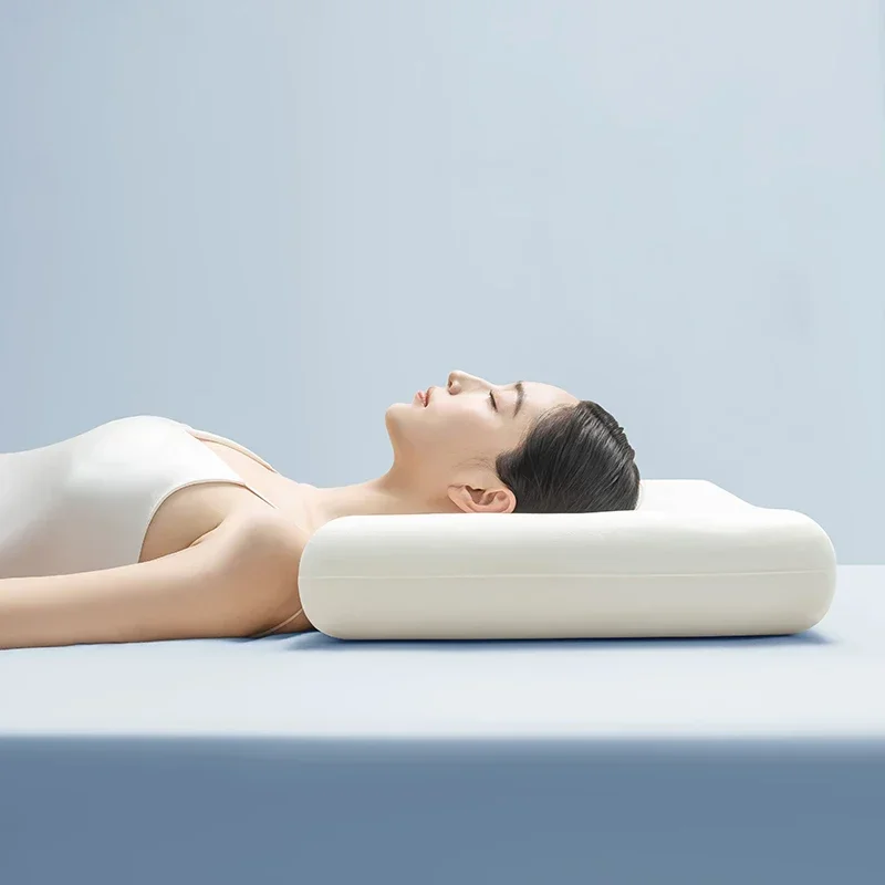 قطعة واحدة من وسادة إسفنج الذاكرة، (6 سم، 8 سم، ارتفاع 10 سم ودعم قوي للرقبة)، مناسبة لوضع النوم، جودة الفندق