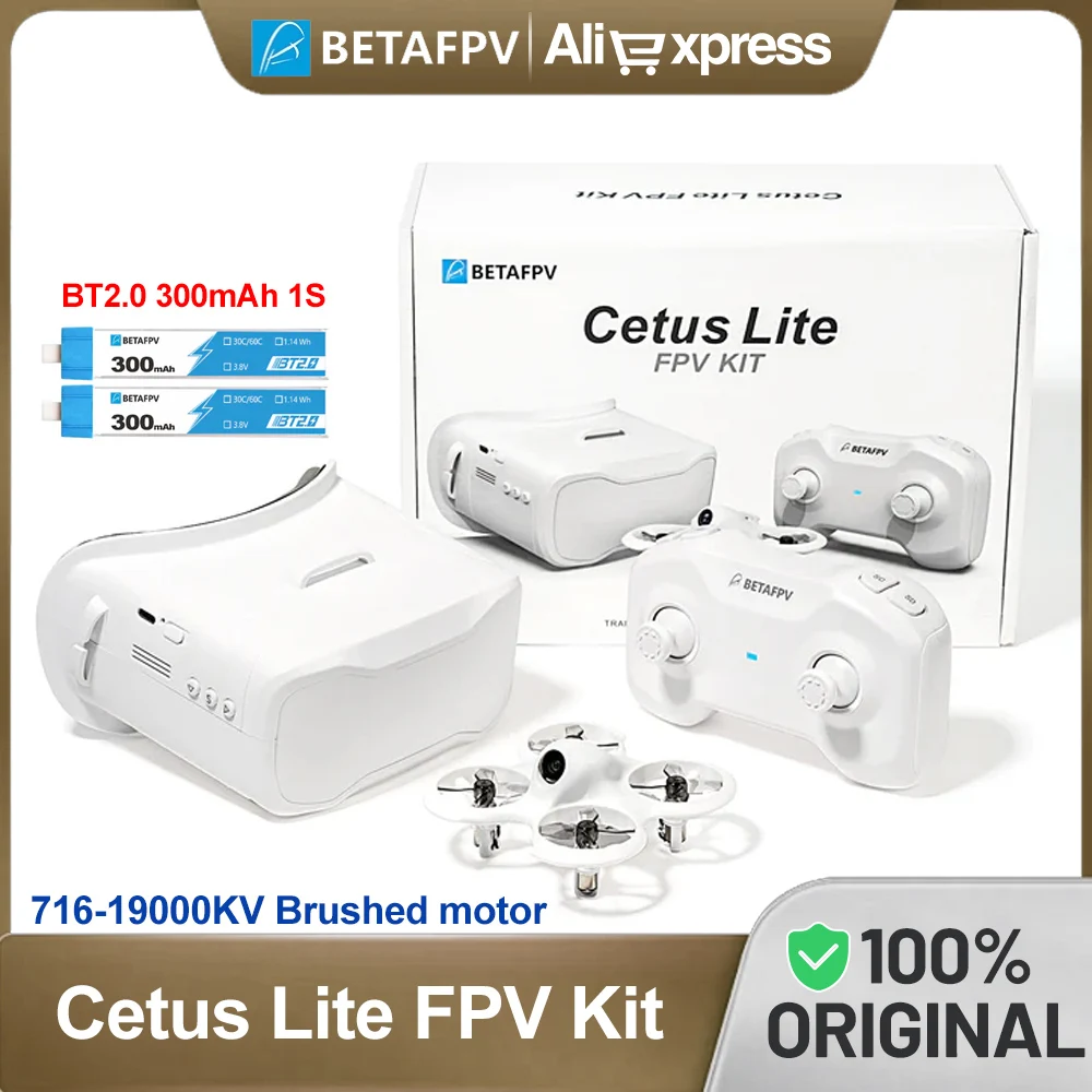 

Комплект BETAFPV Cetus Lite/комплект FPV RC Quadcpoter 716-19000KV Матовый двигатель 25 мВт VTX с батареей BT2.0 300 мАч 1S 75C