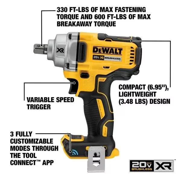 20V MAX Impact Wrench 1/2In, Cordless