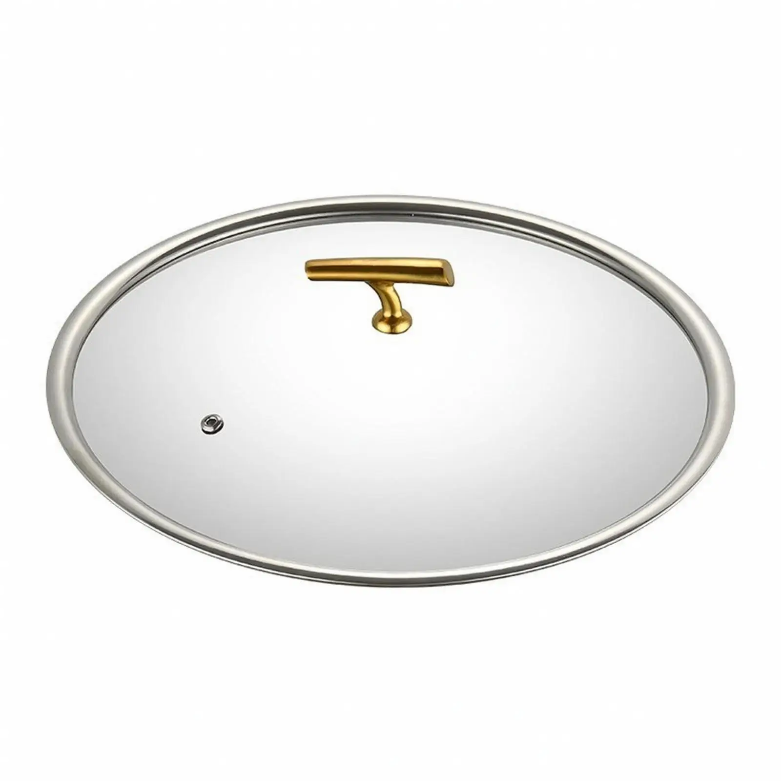 Hammered Texture 304 Stainless Steel Cooker with Glass Cover for Shabu Hot Pot and Everyday Stovetop Use