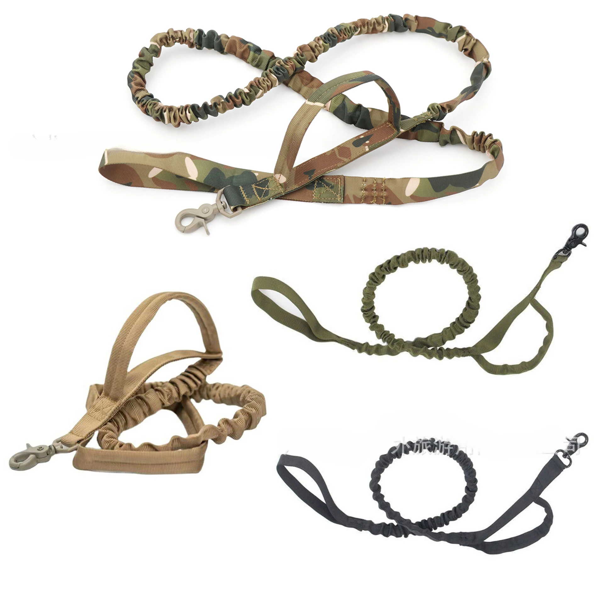 

Tactical Outdoor, Nylon, Dog Leash, Pet, Leash, Dog Leash Explosion Proof, Buffer, Stretch, Dog Leash