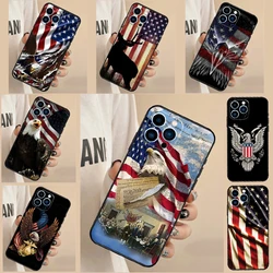 Flag American USA Flag Phone Case For iPhone 16 15 11 13 12 14 Pro Max 13 Mini 7 8 14 Plus XS Max X XR Cover
