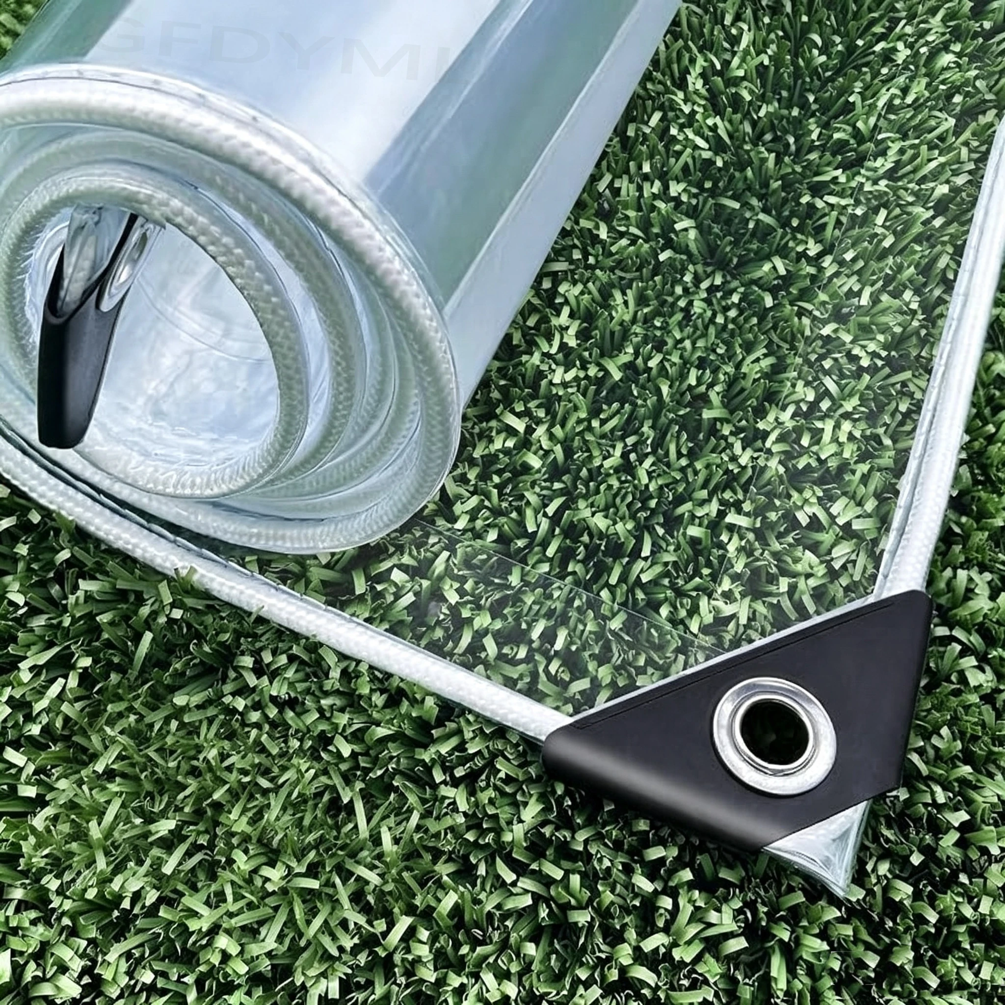 Durable PVC Transparent Zipper Tarpaulin, Waterproof, Windproof, and Tear-Resistant, Suitable for Greenhouses, Courtyards, Garde