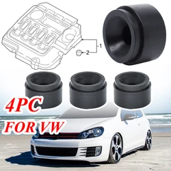 4X Gumowa tuleja montażowa silnika do VW Golf TDI MK6 Jetta Ochronna płyta ochronna Zacisk przelotki Wspornik Zatyczki Czarne Części Samochodowe