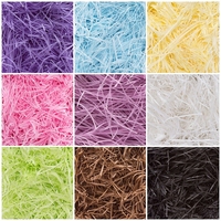 50g Colorful Lafite Grass Shredded Crinkle Paper Raffia DIY Gift Boxes Filler Birthday Wedding Gift Box Wrapping Packing Filling