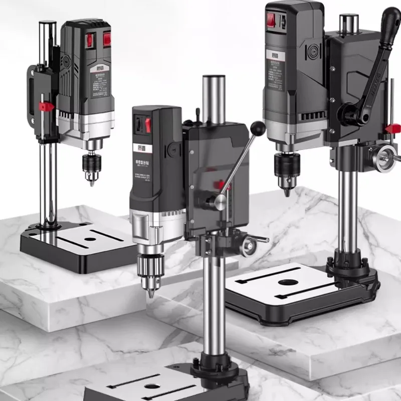 

Небольшой бытовой высокоточный сверлильный и фрезерный станок промышленного класса 220 В 710 Вт, многофункциональный сверлильный станок на рабочем столе