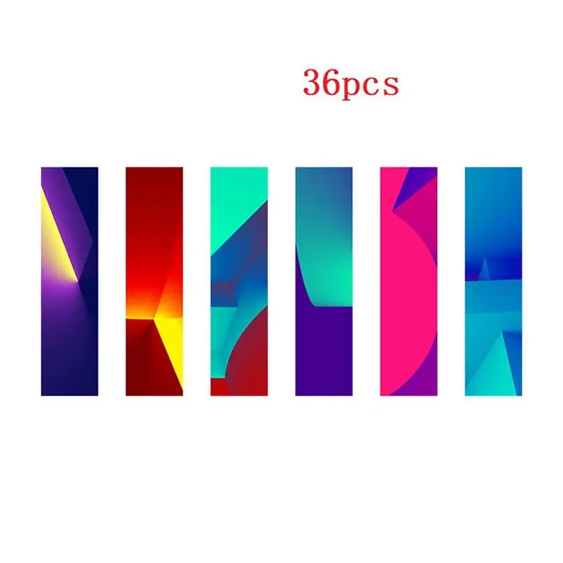 AEF7-36Pcs Calm Stickers Strips For Anxiety Sensory Stickers Textured Fidget Adhesive Strip Anti Stress Strips Anxiety Relief PV